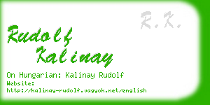rudolf kalinay business card